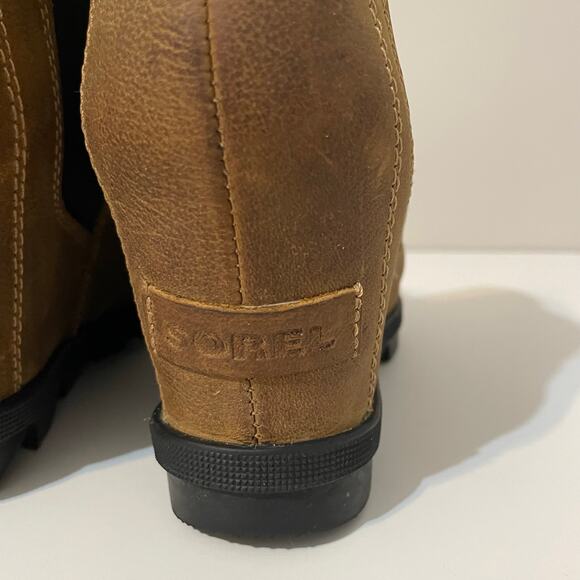 Sorel Tan Joan Of Arctic Wedge II Chelsea Ankle Bootie Waterproof Women’s sz 8.5 - Picture 10 of 15